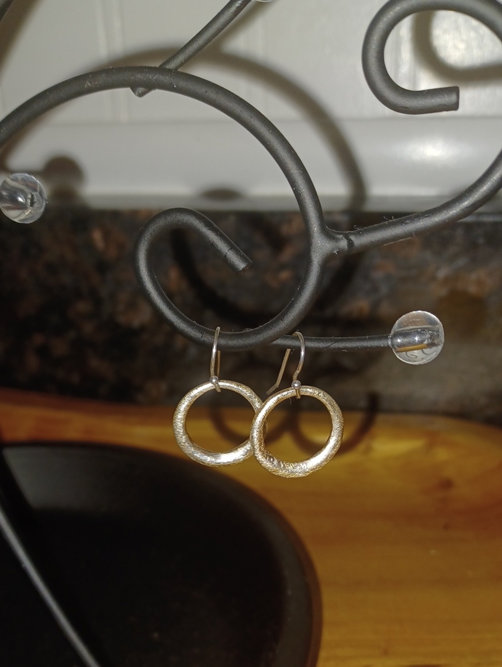 Artisan Studio Crafted 925 Silver Minimalist hoops 925 Mark On Frence Wire Hooks